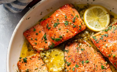 Grilled Lemon Garlic Butter Salmon