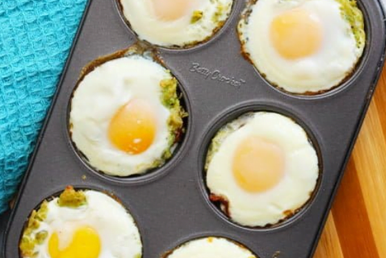 Avocado and Bacon Egg Cups